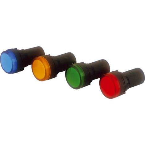 Scatola da 10 lampade ad alta luminosità con LED multichip a 230 V Electro Dh 12.760/230, ambra, 8430552101900