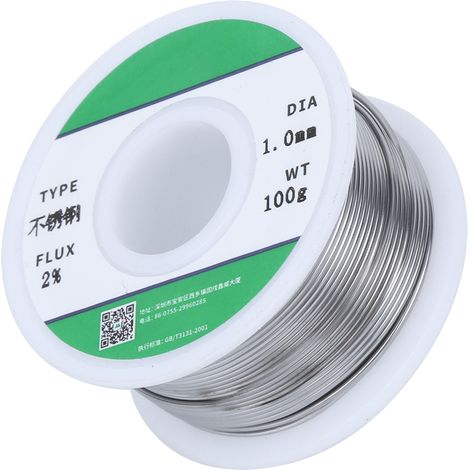 Fer à souder en fil d'étain et acier inoxydable, sans odeur piquante, accessoires de soudage 1,0 mm