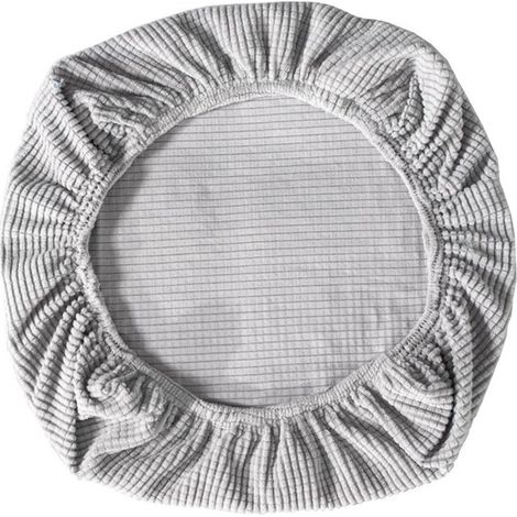 2 fundas elásticas para sillas, fundas para sillas de oficina, fundas para sillas gaming, taburete giratorio, fundas para sillas, gris oscuro (1/5)