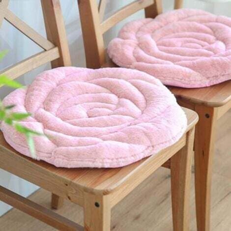 1 Pack Galette de Chaise Coussin de Chaise Épais Cousins Matelassé Coussin d'assise Confortable pour Intérieur et Extérieur Coussin de Siège Forme de Fleur pour Bureau Salon Maison Jardin (1/4)