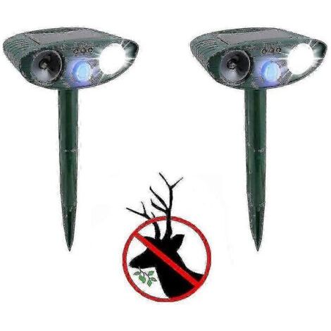 Ultraschall-Wildabwehrgerät – 2er-Pack – Solarbetrieben – Vertreibt Rehe innerhalb von 48 Stunden (1/5)