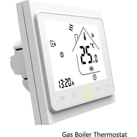 Contrôleur de température Smart Thermostat WiFi, Smart Life/Tuya APP Commande à Distance pour Le Chauffage de chaudières à Eau gaz 5+2 programmables, Compatible avec Alexa Accueil (1/5)