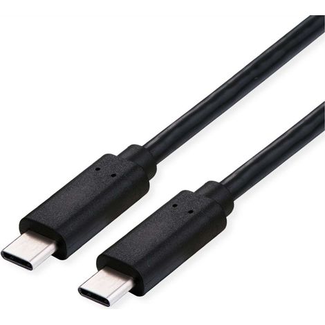 CAVO USB 4 C-C 1MT M/M BK 100W CONTATTI DORATI PD 20V/5A 40GBIT/S