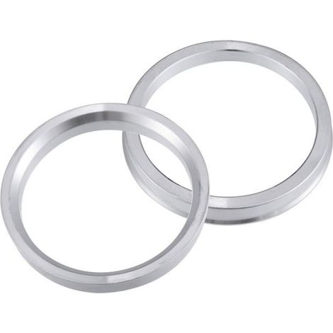 Bague de moyeu de roue 4pcs Voiture Auto Hub Centric Anneaux Roue Bore Centre Entretoise Argenté 78,1-68,1 mm (1/5)