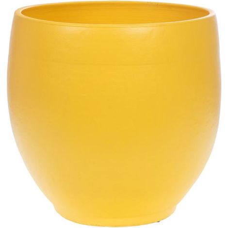 Amadeus - Cache pot Esna 35 x 34 cm jaune (1/2)