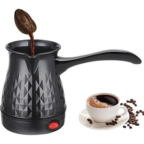 1 Cafetière turque, Cezve en acier inoxydable, 500 ml, 800 W, pour maison et camping