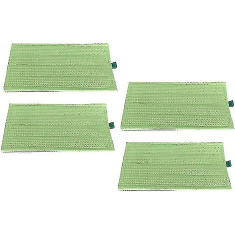 Filiyano-Lot de 4 lingettes de nettoyage pour aspirateur Vorwerk Kobold SP600 MF600 (accessoires et pièces détachées pour nettoyage à sec et humide) (1/5)