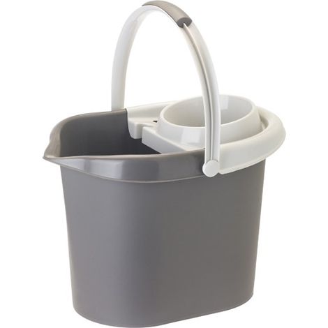 SECCHIO RETTANGOLARE CON STRIZZATORE - 12 L