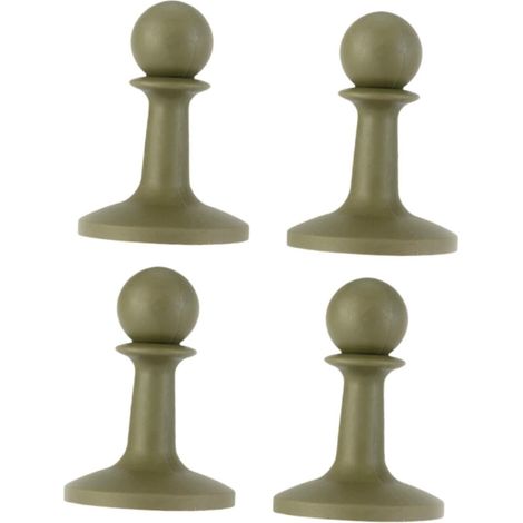 4 Pièces Tarp Pole Tip Cover Capuchon pour Piquet Tente Protection Embout Caoutchouc Anti-Conduction Adapté à Camping Randonnée Canopée Extérieure (1/5)