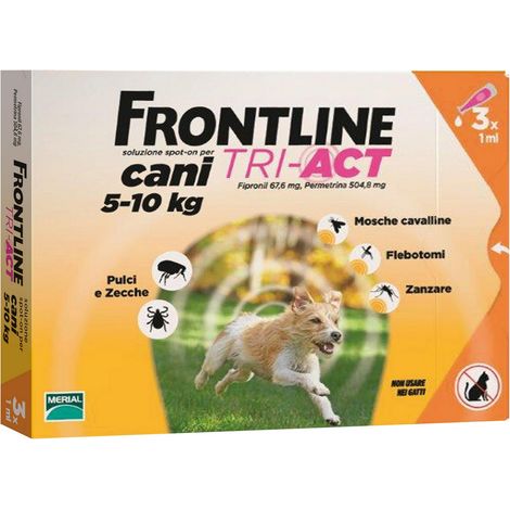 Frontline Tri-Act 5-10 Kg 3 Pipette (1/2)
