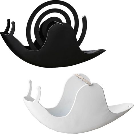 2 Pièce Support de Bobine de Moustique D'escargot, Escargot Support Bobine de Moustique, Mosquito Coil Holder Porte Spirale Anti Moustique, pour Chambre, Salon, Cuisine, Bureau et Extérieur