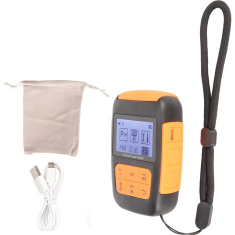 Testeur de câble fibre optique 800-1700nm, max 10mW (10dBm), charge Micro USB, puissancemètre optique pour maintenance et réparation (1/5)