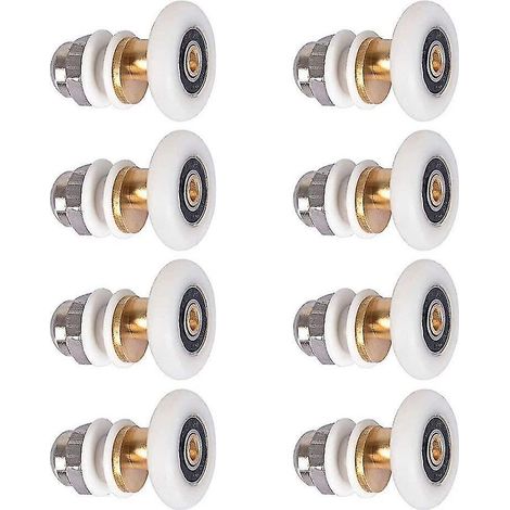 8 Roulettes Porte Douche Rouleaux Coulissants (1/5)