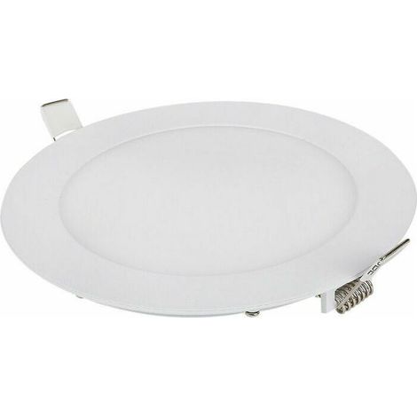 Lot de 6 spots LED encastrables dimmables 9 W - lumière blanche naturelle 6000 K - IP65 pour salle de bain - installation facile avec ressorts (1/4)