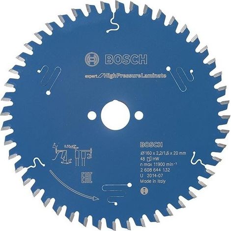 Blade Of Circular Saw.Expert Hpl160X2,2X20Mm Z48 Tf Bosch