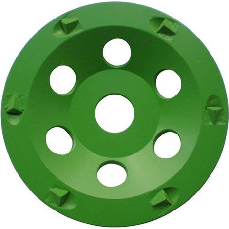 Diamwood Plateau de Surfaçage avec Diamant Polycristallin - 125 mm - 22,23 mm - Épaisseur 21,5 mm - 4,5 mm Segments pour Époxy, Béton, Asphalte - Idéal pour Meuleuses et Disqueuses (1/2)
