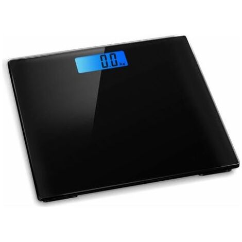 pèse personne numérique électronique de salle de bain 28x28cm avec gestion du poids et écran rétro-éclairé 180 kg max … (1/4)