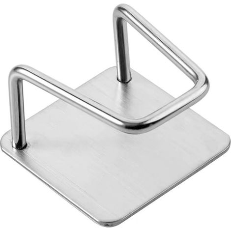Fonepro 4 Pièces Porte Évier Éponge, Porte Éponge de Cuisine, Porte Éponge Adhésif, Crochet Évier Éponge, Sans Perçage Acier Inoxydable Étanche Porte-Évier Éponge pour Évier de Cuisine, Cuisine, Récur (1/5)