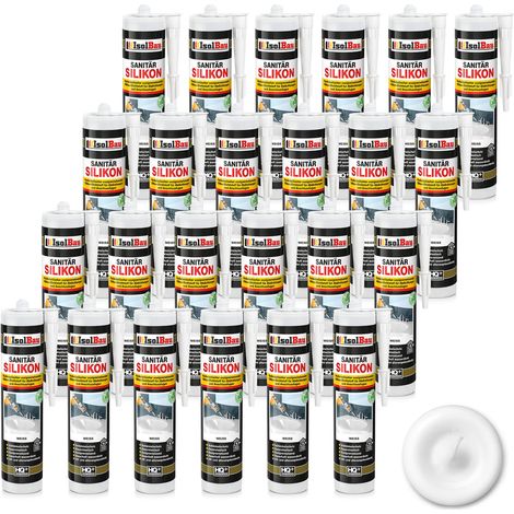 IsolBau Higiénico Silicona Blanco Higiénico Silicona 24 x 300ml