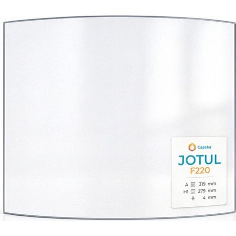 Vitre Jotul F220 - Verre Courbe pour poêle à bois - 319 x 279 mm (A x H) - 4 mm (1/5)