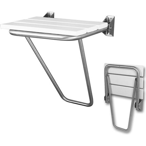 Presto Asiento abatible mural inox RAL (1/2)