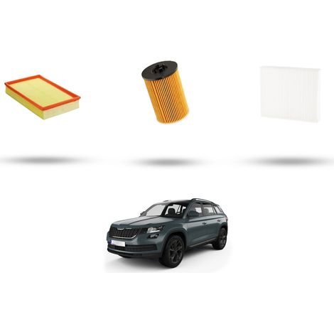 Kit tagliando 3 filtri compatibile con Skoda Kodiaq 2.0 TDI 110kw Dal 2017 (1/5)