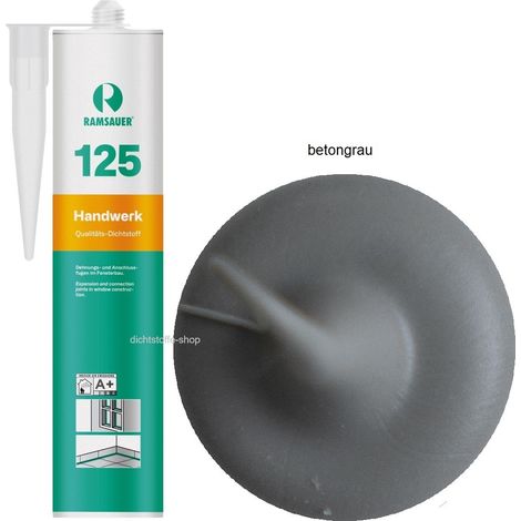 Ramsauer 125 Handwerk Neutral Silicon Dichtstoff 310ml Kartusche betongrau