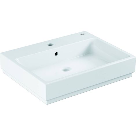 Grohe Cube Ceramic - Lavabo con rebosadero, 60x49 cm, PureGuard, blanco alpino 3947300H (1/5)