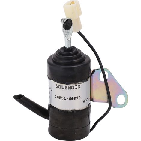 Soupape d'arrêt de carburant moteur 12V DC de remplacement 16851‑60014, électrovanne de coupure pour générateur (1/5)