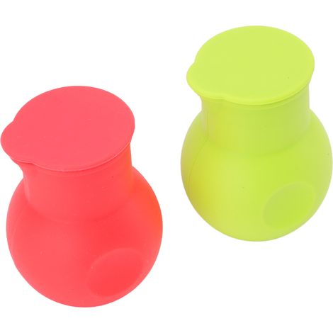 Lot de 2 pots de fusion en silicone pour chocolat, distributeur, rouge + vert, emballage OPP. (1/5)