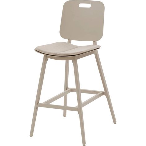 Set di 2 sedie da giardino terzano in alluminio beige e argilla - Hespéride