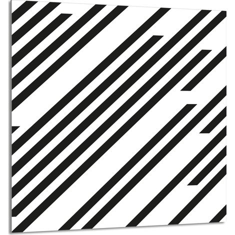 Panneau de verre pour cuisine 60x65 Rayures (1/5)