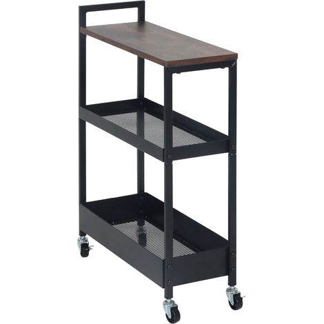 Carrello industriale con ripiani e cestini