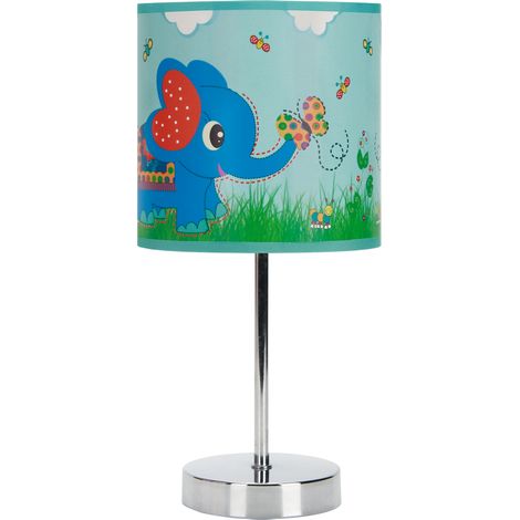 Lampada da tavolo per bambini 25W blu nuka E14 Ideus 03649 (1/2)
