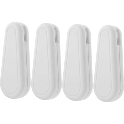CCYKXAPoignée de Corde pour Rideaux 4 Pièces en Abs Blanc, Poids Rideau Compatible, Design Élégant pour Décoration Maison et Rail de Rideaux (1/5)