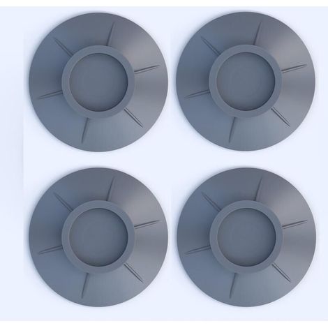 4 Pièces Tapis Anti Vibration Machine Laver, Lave Linge Anti Vibration, Coussinets Pieds de Machine Laver, Sèche Linge Caoutchouc Coussinets, pour Lave Linge Sèche Linge Anti Vibrant (gris) (1/4)