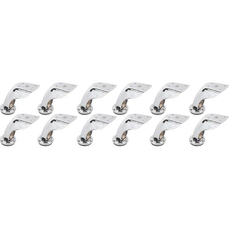 12 Stück Metallmöbelfüße, verzinktes Eisen, im modernen Stil, für Sofas, Tische, Stühle, Couches und Schränke (1/5)