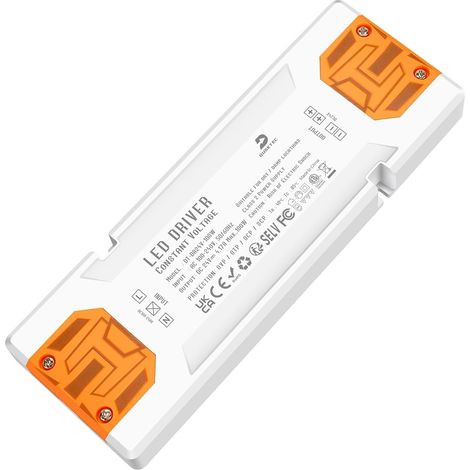 Alimentation LED 24V 100W Transformateur 220V 24v Extra Plat Slim Transfo Driver Power Supply pour Basse Tension Bande Ampoule G4 Spot GU5.3 MR16 (1/5)