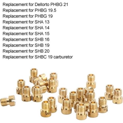 Gicleur principal M5 55-115 – Lot de 25 pièces – Remplacement pour carburateurs Dellorto PHBG 21/19.5/19 – Matériaux durables