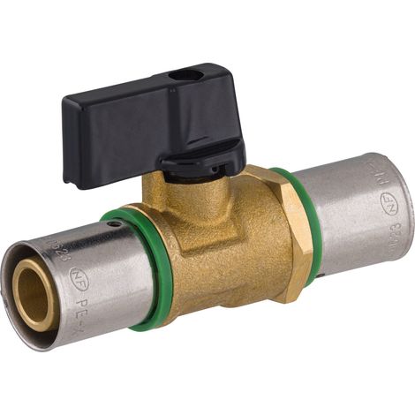 Noyon & Thiebault – Vanne PER à sertir Ø16 – Raccord inox pour plomberie – Sertissage rapide – Étanchéité renforcée pour canalisation (1/5)