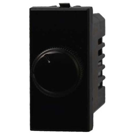 Dimmer regolatore a manopola compatibile Bticino Axolute per carichi resistivi 100W-1000W colore nero Ettroit AN1301 (1/2)