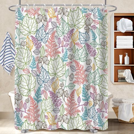 Rideau de bain en polyester 180x180 séchage rapide rideau étanche pour jeune couple emménageant (1/5)