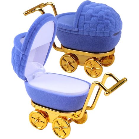 2er-Pack Aufbewahrungsboxen für Kinderwagen – Geschenkboxen für Brautringe – Schmuckkästchen zum Valentinstag – Ringbox