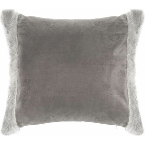 Coussin carré imitiation fourrure Terre sauvage (1/2)