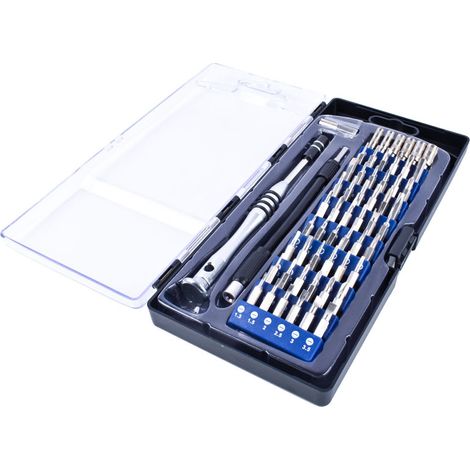 Kit Tournevis Précision Magnétique 57 Pièces, Outil Réparation Portable PC, Ordinateur, Lunettes, Laptop, Smartphone, Appareil Électronique (1/4)