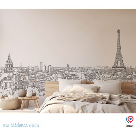 Papier peint : Dessin Paris 3 - Intissé - 400 cm - 280 cm (1/3)