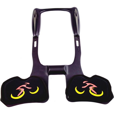 Adjustable auxiliary handlebar for mountain bikes, road bikes, triathlons and other cycling events, made entirely of carbon fiber. (1/4)