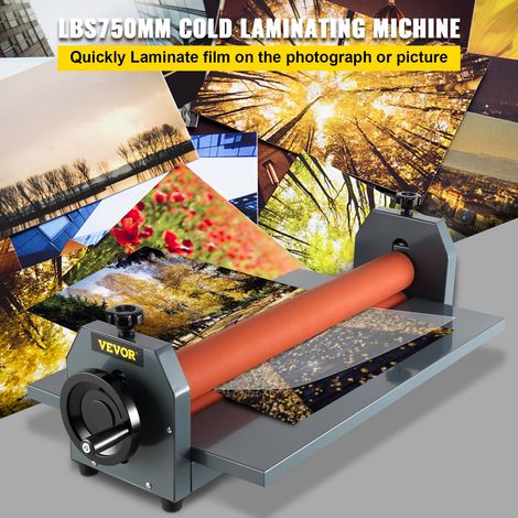 Machine à Plastifier à Froid Manuel, Laminateur manuel à froid 750 MM, Vinyle Photo Film Plastifieuse, Quatre Pieds en Caoutchoucs Antidérapants, pour Protéger le Papier les Documents et Photos (1/5)