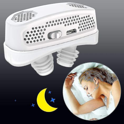 Dispositif anti-ronflement 3 en 1 pour PPC, aide automatique contre le ronflement et l'apnée du sommeil, filtre purificateur d'air (1/4)