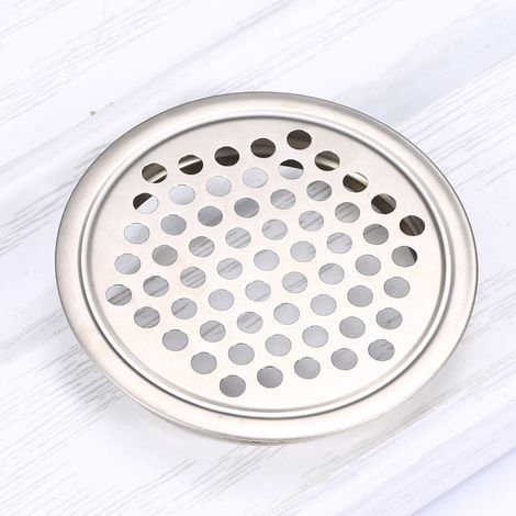 Griglia di ventilazione in acciaio inox, diametro 53 mm, con rete rotonda in acciaio inox, adatta per le prese d'aria degli armadi da cucina (1/5)
